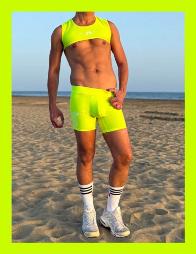 1Lycra Crop Top Limon _ Lycra Bike Shorts Limon1.png